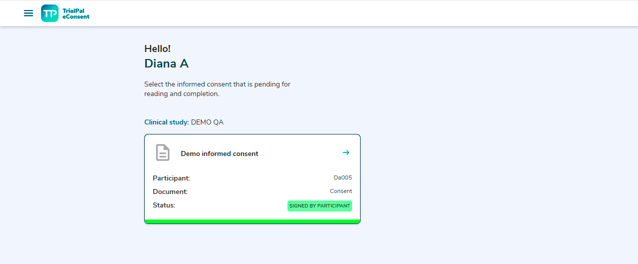 Consolidated Consents TrialPal eConsent
